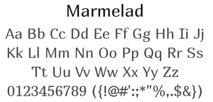 Marmelad Font
