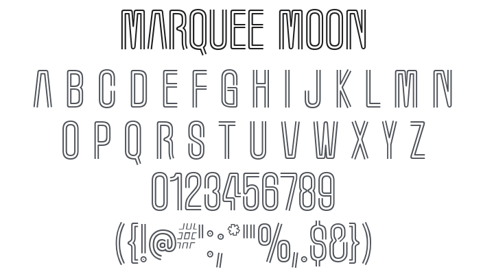 Marquee Moon Font