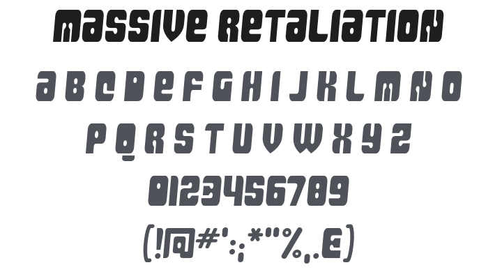 Massive Retaliation Font