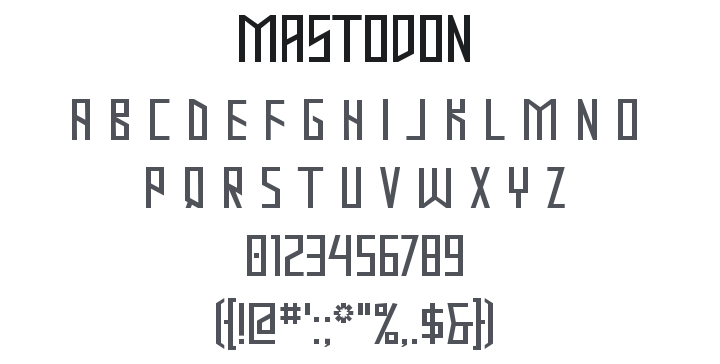 Mastodon Font Family