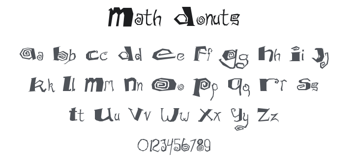 Math Donuts Font