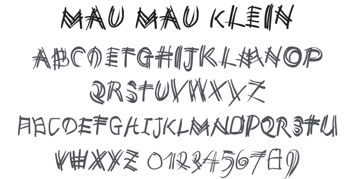 Mau Mau Klein Font