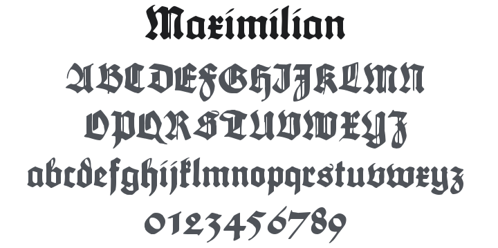 Maximilian Font Family