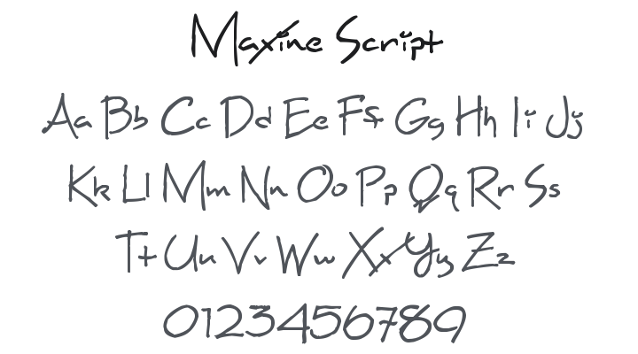 Maxine Script Font