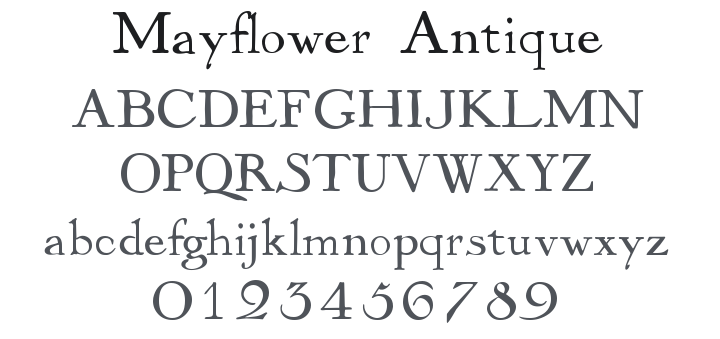 Mayflower Antique Font