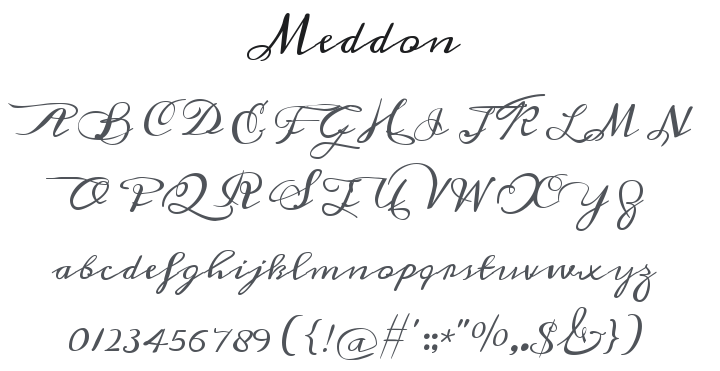 Meddon Font