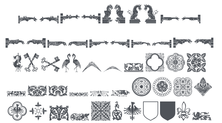 Medieval Dingbats Font