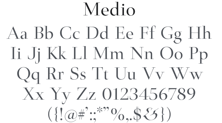 Medio Font