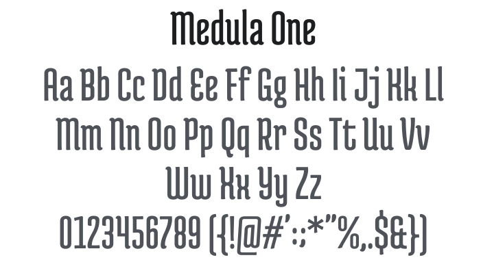 Medula One Font