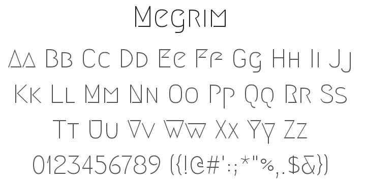 Megrim Font