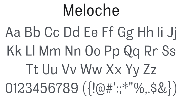 Meloche Font
