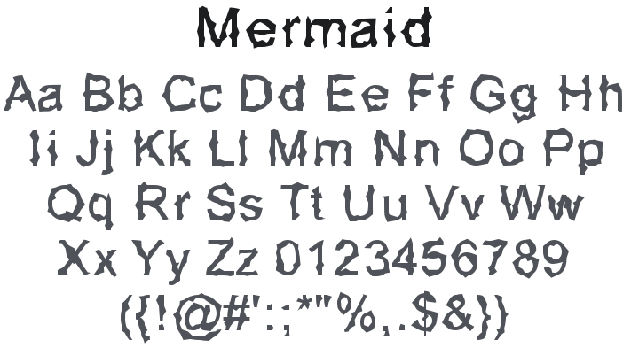 Mermaid Font Family