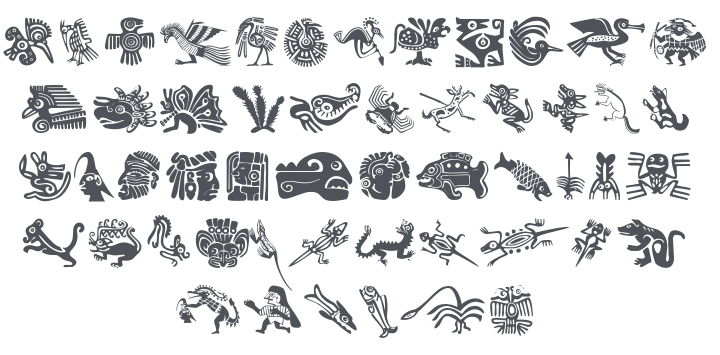 Meso Fauna Bats Font