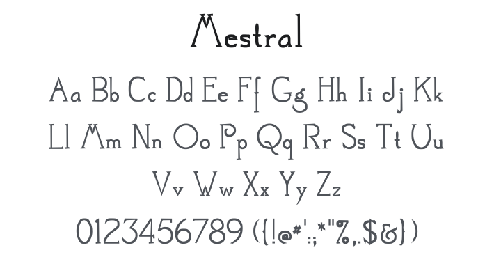 Mestral Font