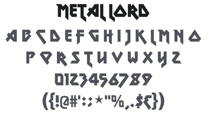Metal Lord Font