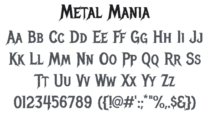 Metal Mania Font