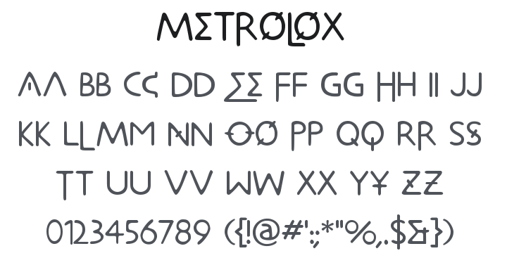 Metrolox Font