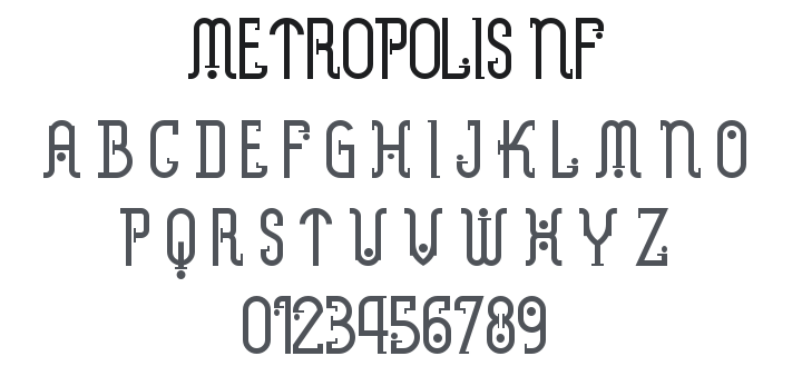 Metropolis NF Font