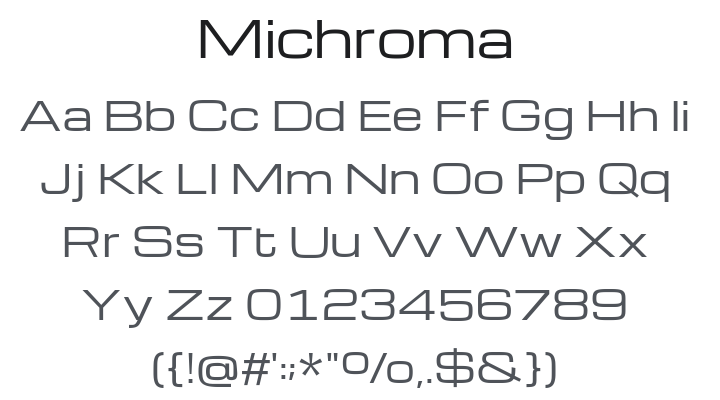 Michroma Font