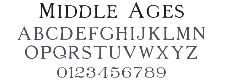 Middle Ages Font