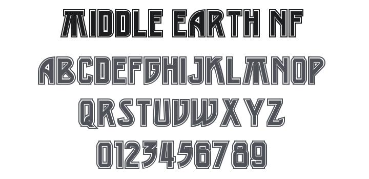 Middle Earth NF Font
