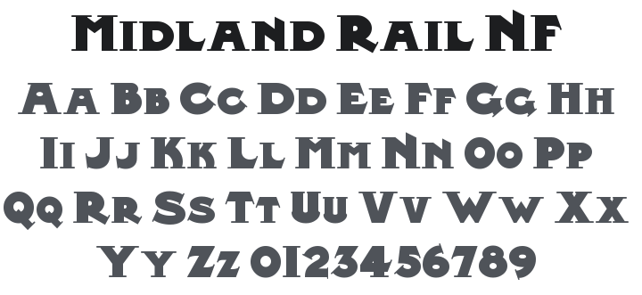 Midland Rail NF Font Family