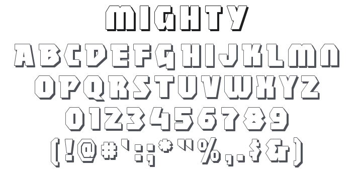 Mighty Font Family