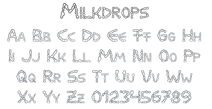 Milkdrops Font