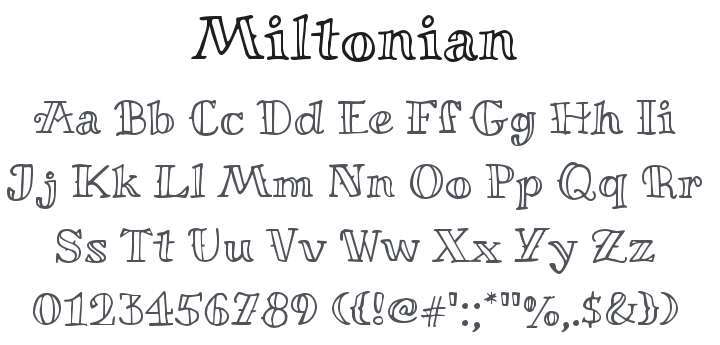 Miltonian Font Family