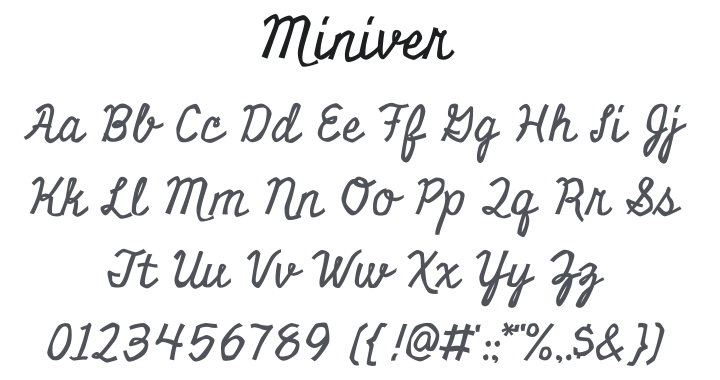 Miniver Font
