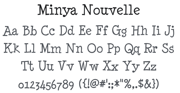 Minya Nouvelle Font Family