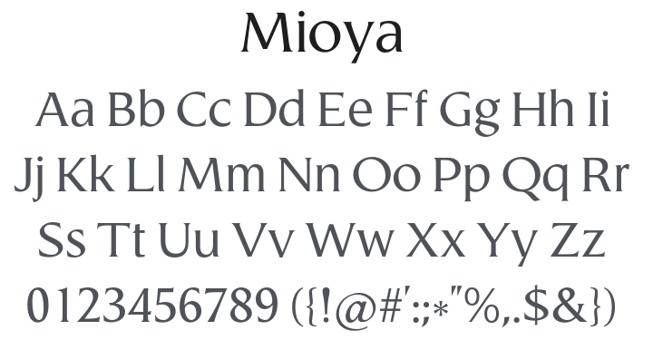 Mioya Font Family