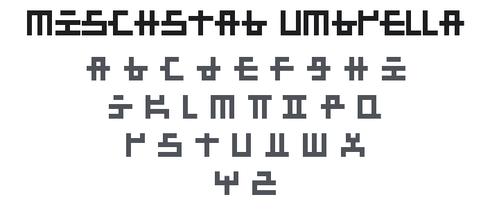 Mischstab Umbrella Patina Font