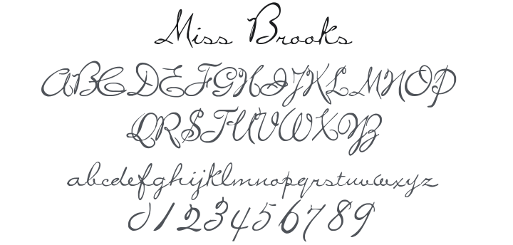 Miss Brooks Font