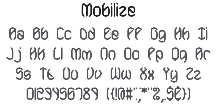 Mobilize Font