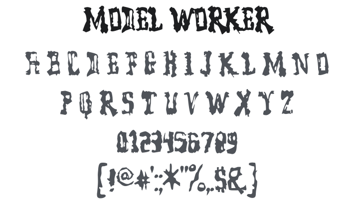 Model Worker Font