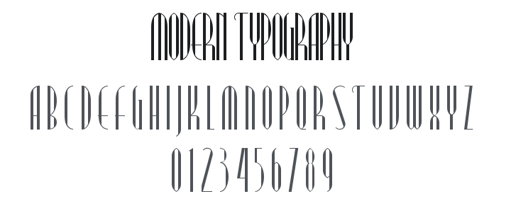 Modern Typography Font