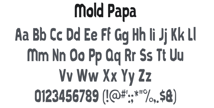 Mold Papa Font
