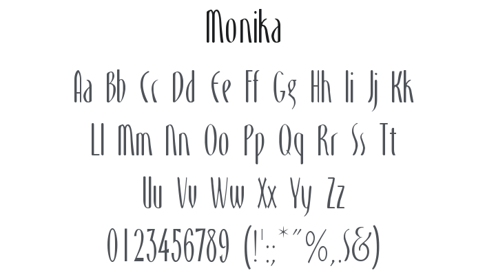 Monika Font Family
