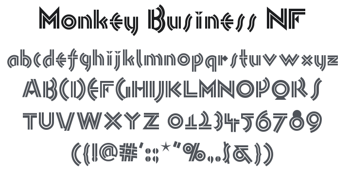 Monkey Business NF Font