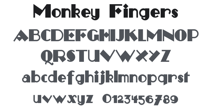 Monkey Fingers Font