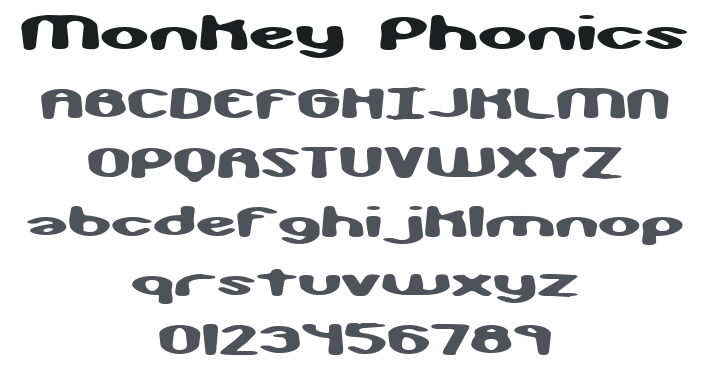 Monkey Phonics Font