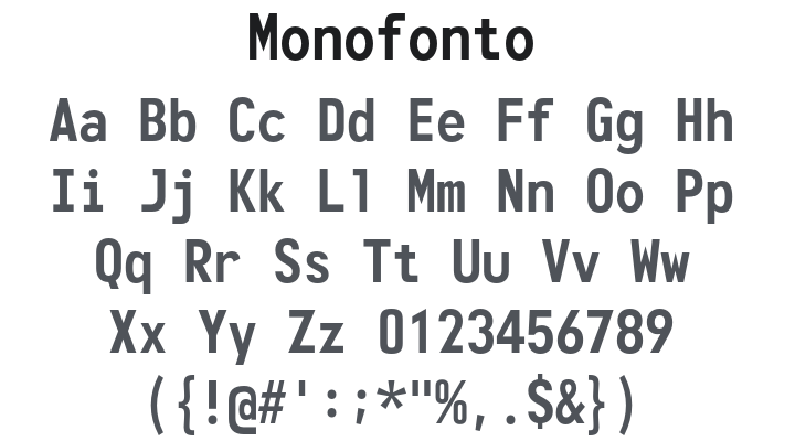 Monofonto Font