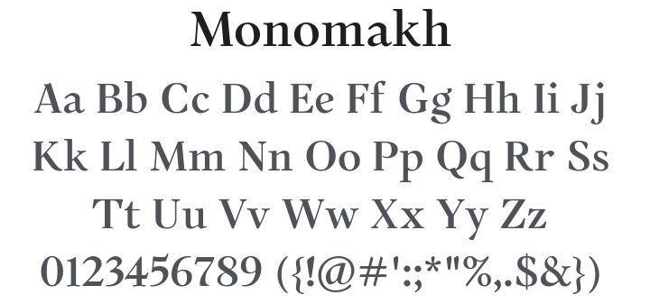 Monomakh Font