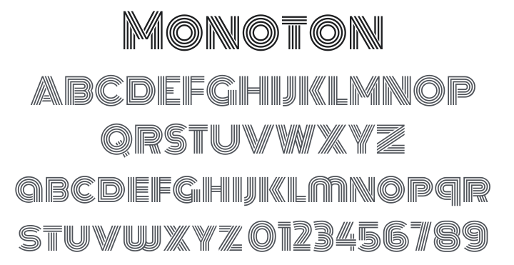 Monoton Font