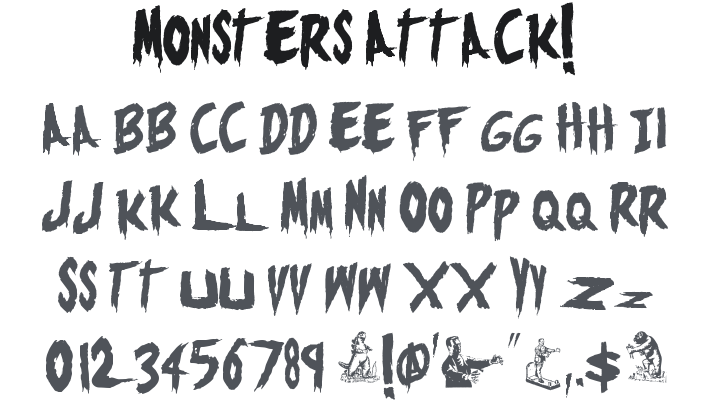 Monsters Attack! Font Family