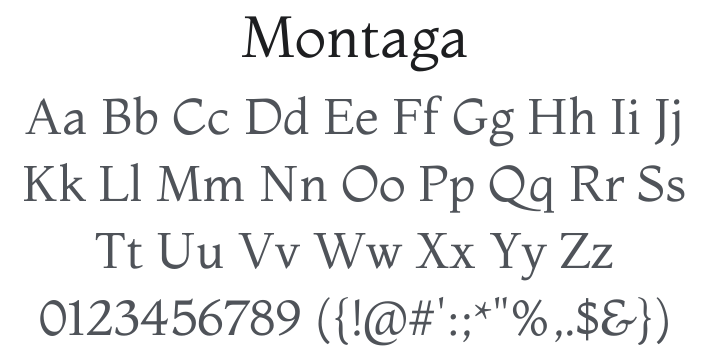 Montaga Font