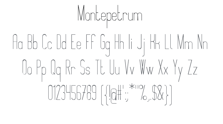 Montepetrum Font Family