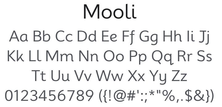 Mooli Font