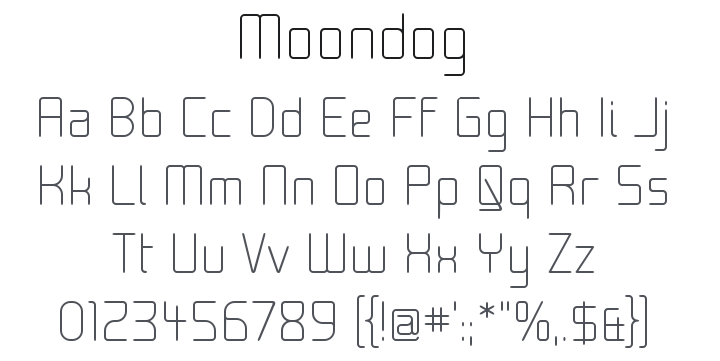Moondog Font Family